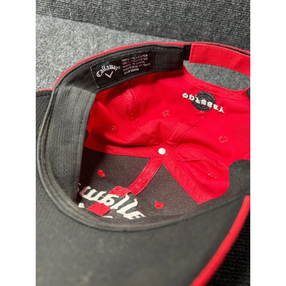 Callaway Rogue Chrome Soft Golf Hat Red Adjustable Kids Youth Baseball Cap